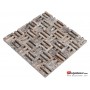 Patlatma Doğal Taş Gümüş Silver Duvar Paneli 1x48cm-DT1502